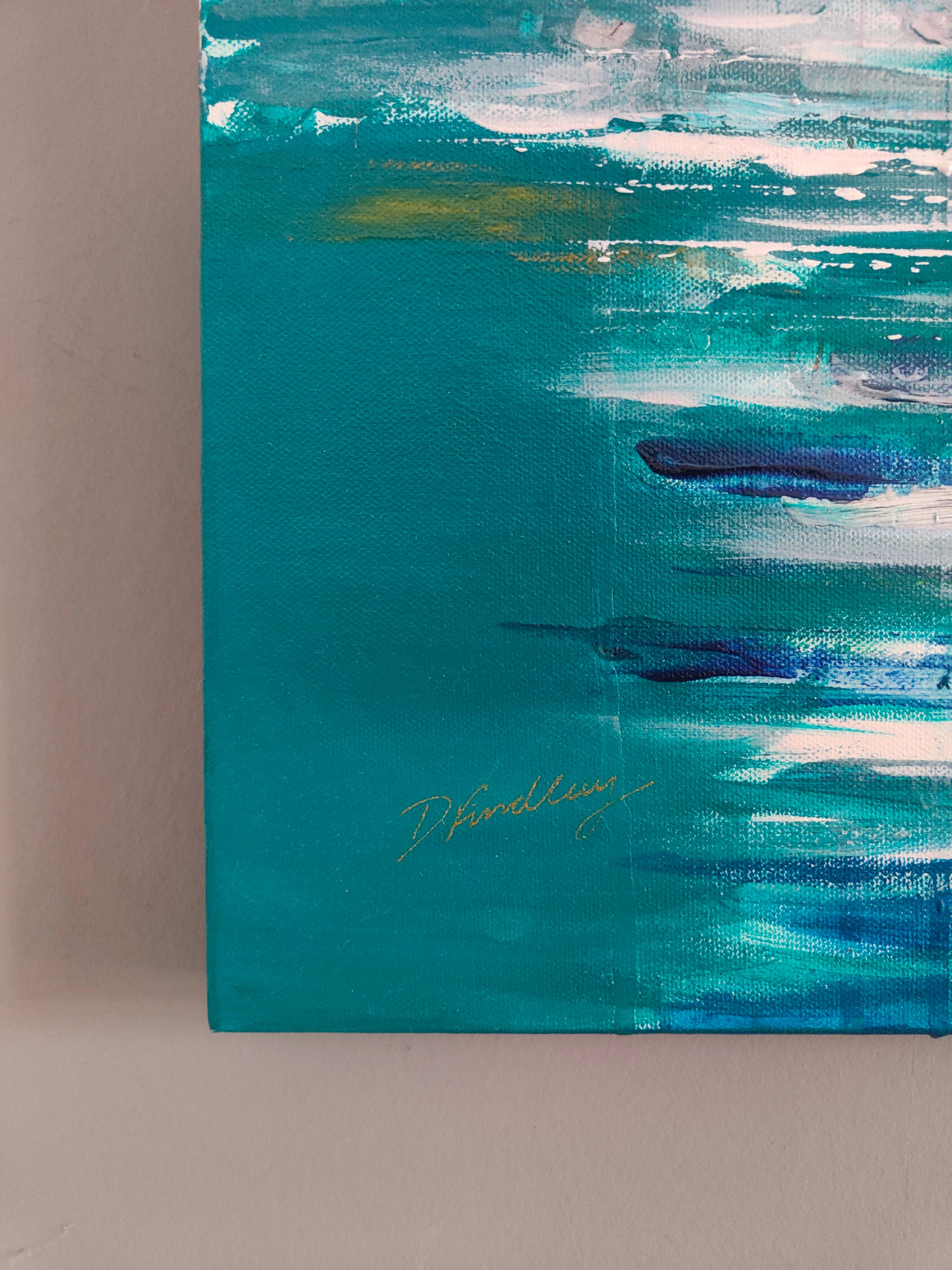 Ottobre - Abstract Painting Grigio di Douglas Findlay