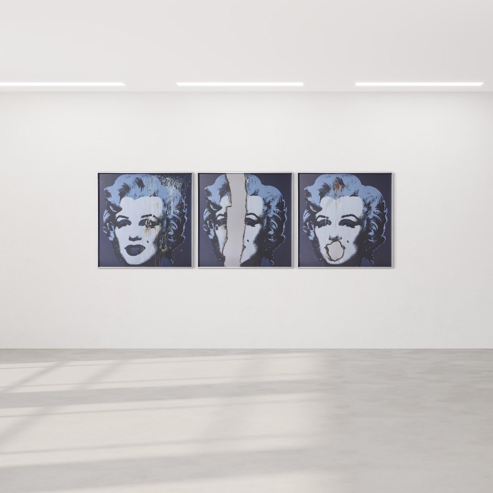 Portrait Print de Douglas Gordon - Retrato de sí misma Retrato de sí misma, como Marilyn (Conjunto de 3) 2023
