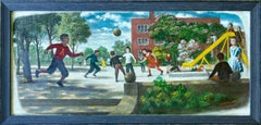 "Playground" WPA Era Mid-20th Century American Scene Social Realism Modern