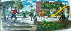 "Playground" WPA Era Mid-20th Century American Scene Social Realism Modern