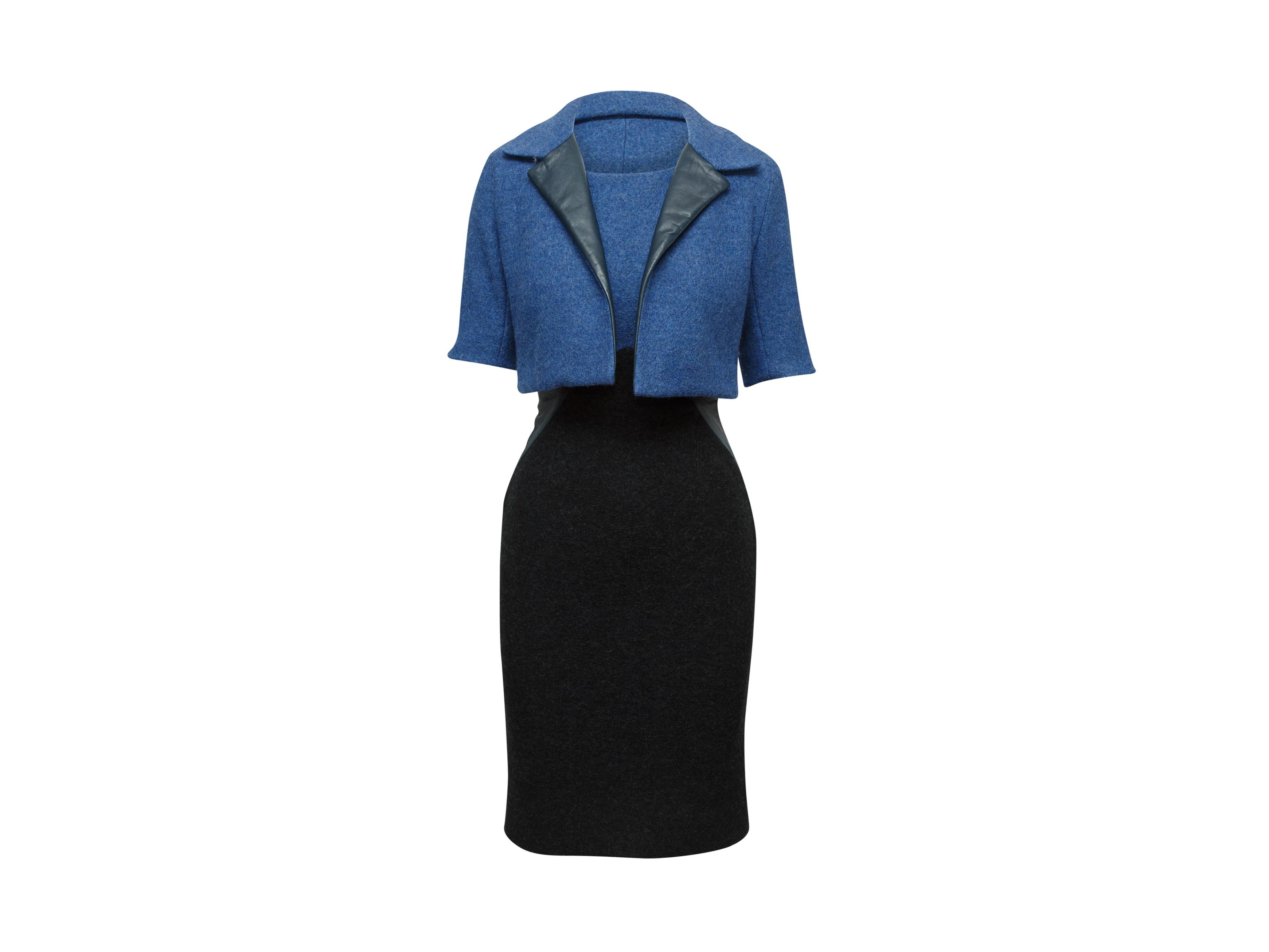 Douglas Hannant Blue & Black Fall/Winter 2014 Dress Set 1