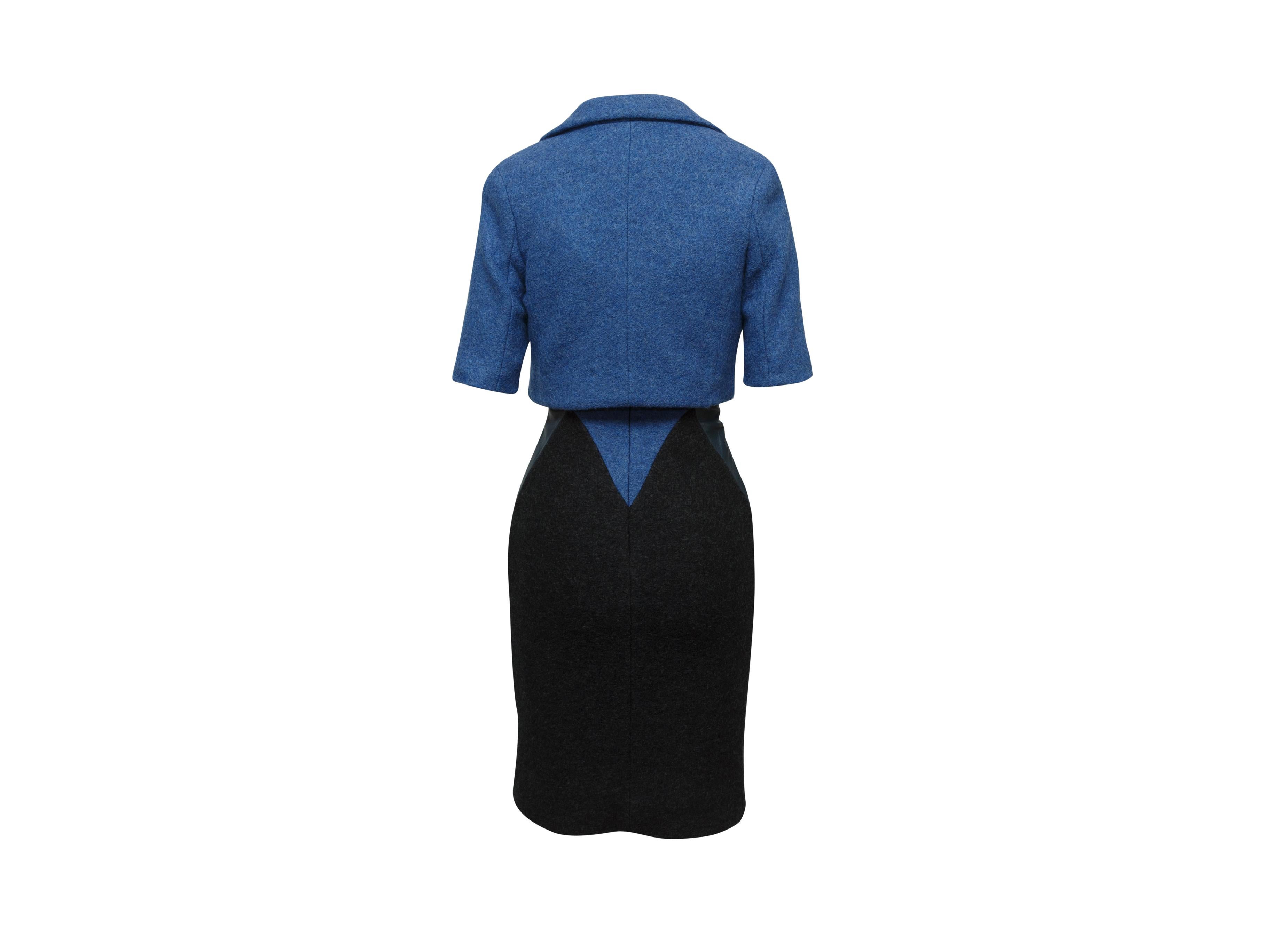 Douglas Hannant Blue & Black Fall/Winter 2014 Dress Set 3