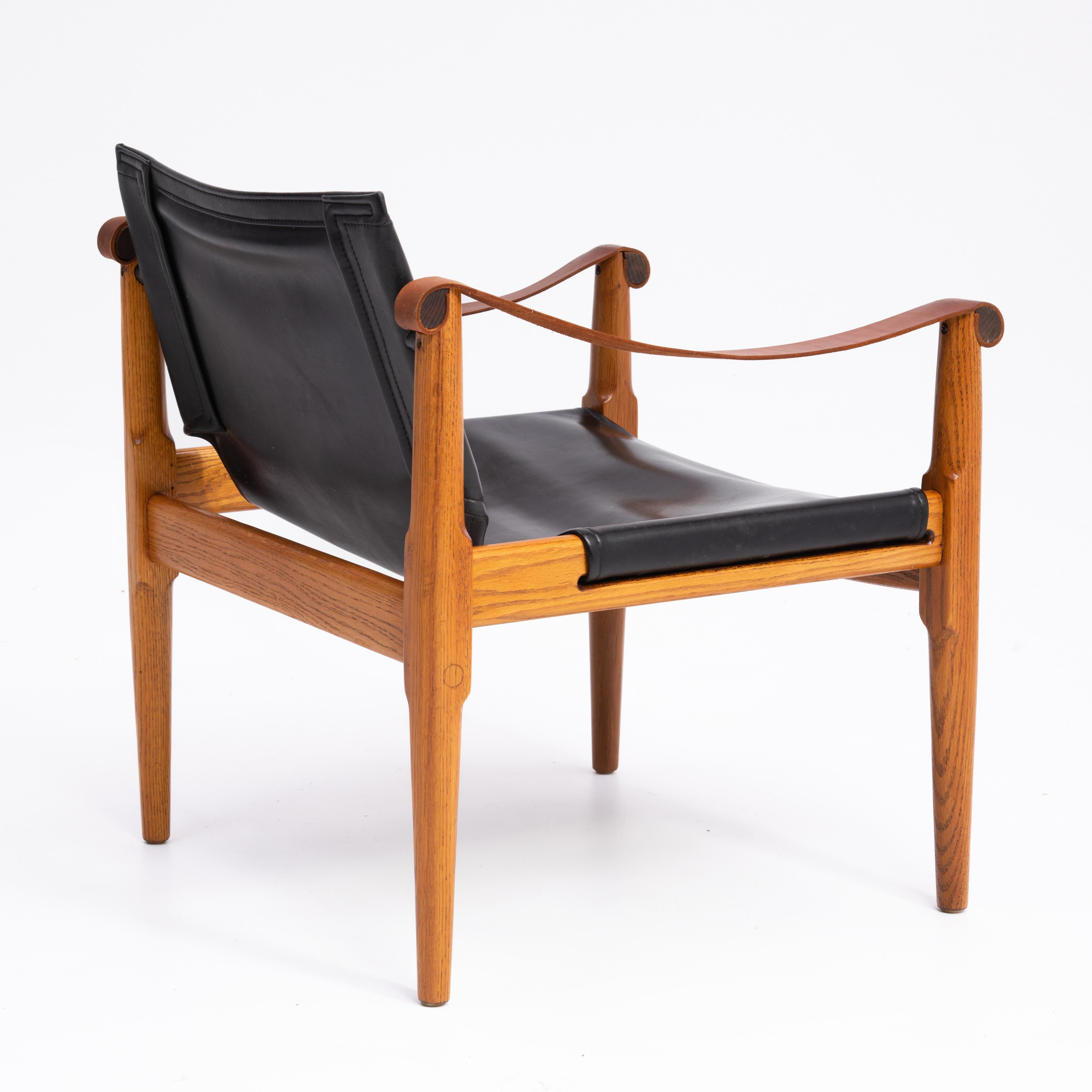 American Douglas Heaslett Brown Saltman Safari Sling Chair 1960s For Sale