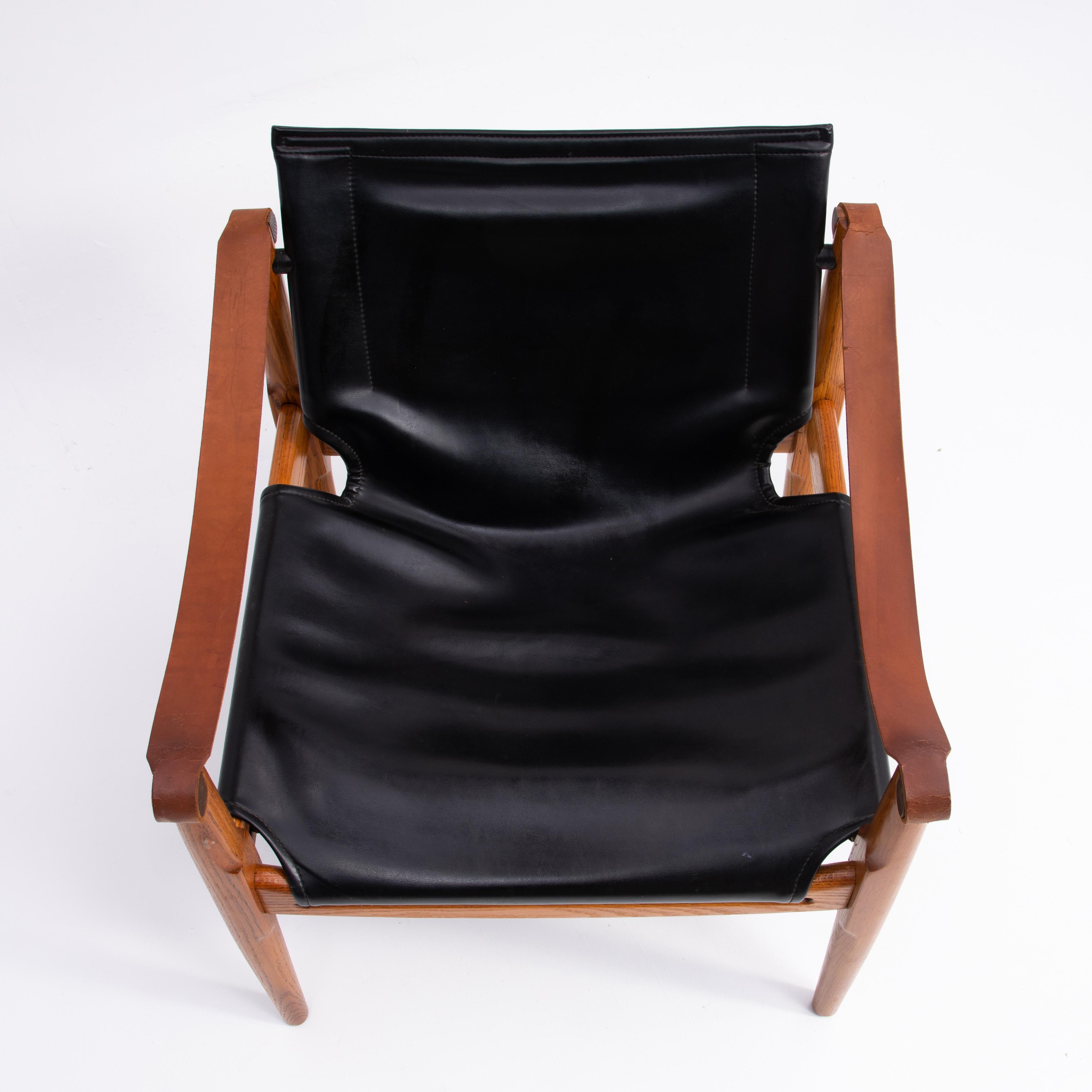Douglas Heaslett Brown Saltman Safari Sling Chair 1960s For Sale 1