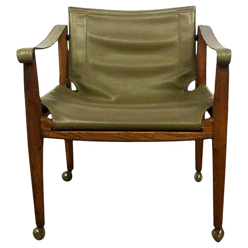 Douglas Heaslett for Brown Saltman Mid-Century Modern Safari Sling Chair