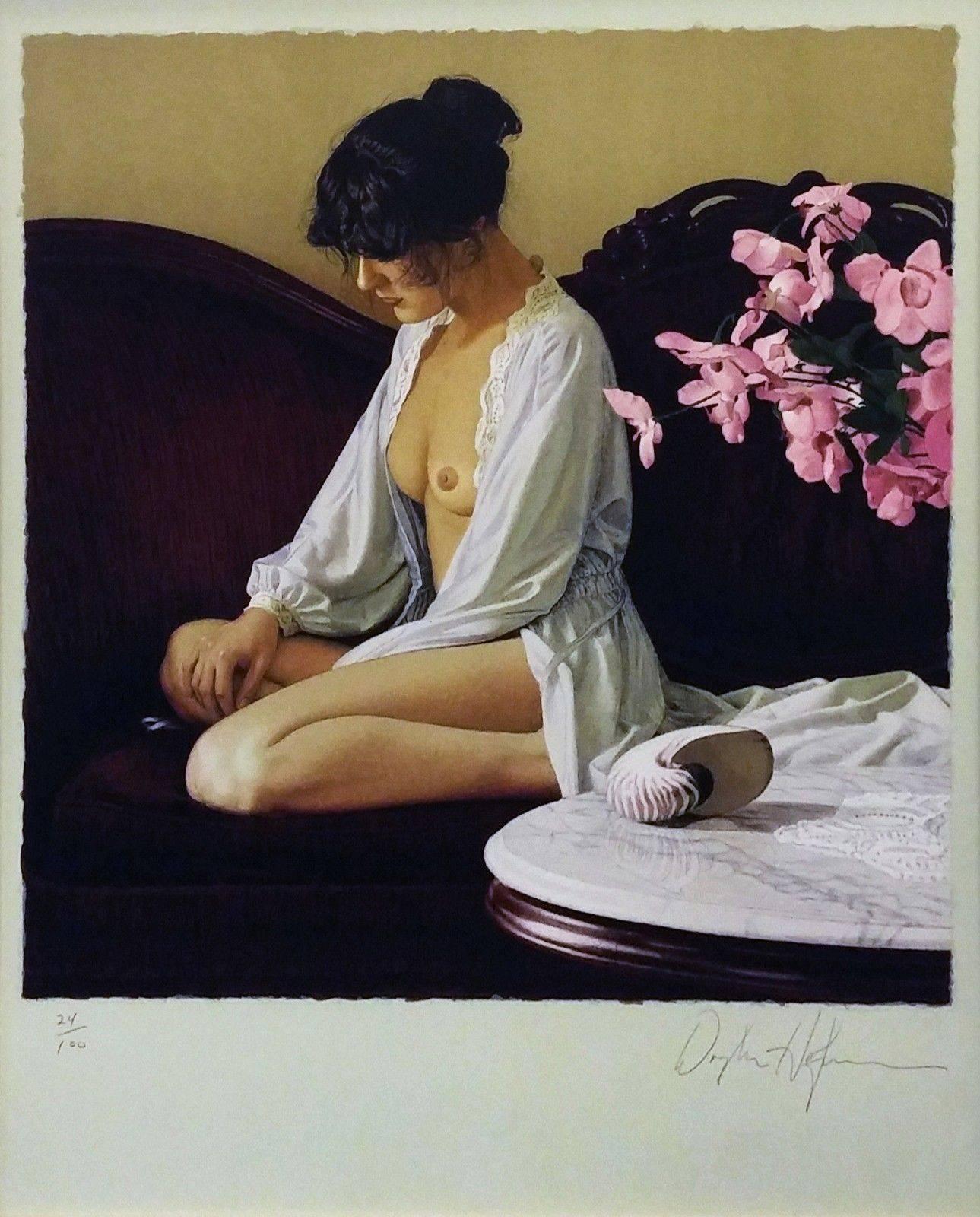 Douglas Hofmann Nude Print - PINK FLOWERS