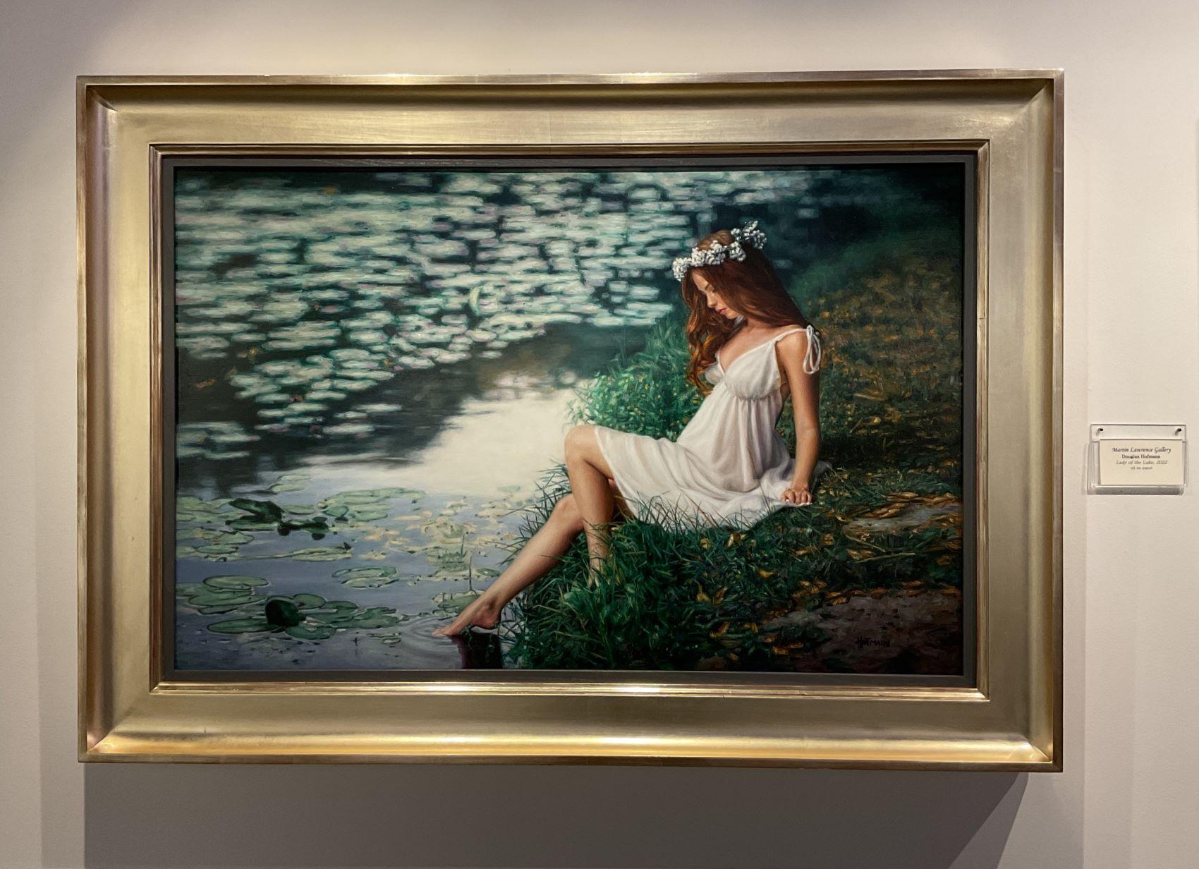 Die Dame vom See, 2022 (Realismus), Painting, von Douglas Hofmann
