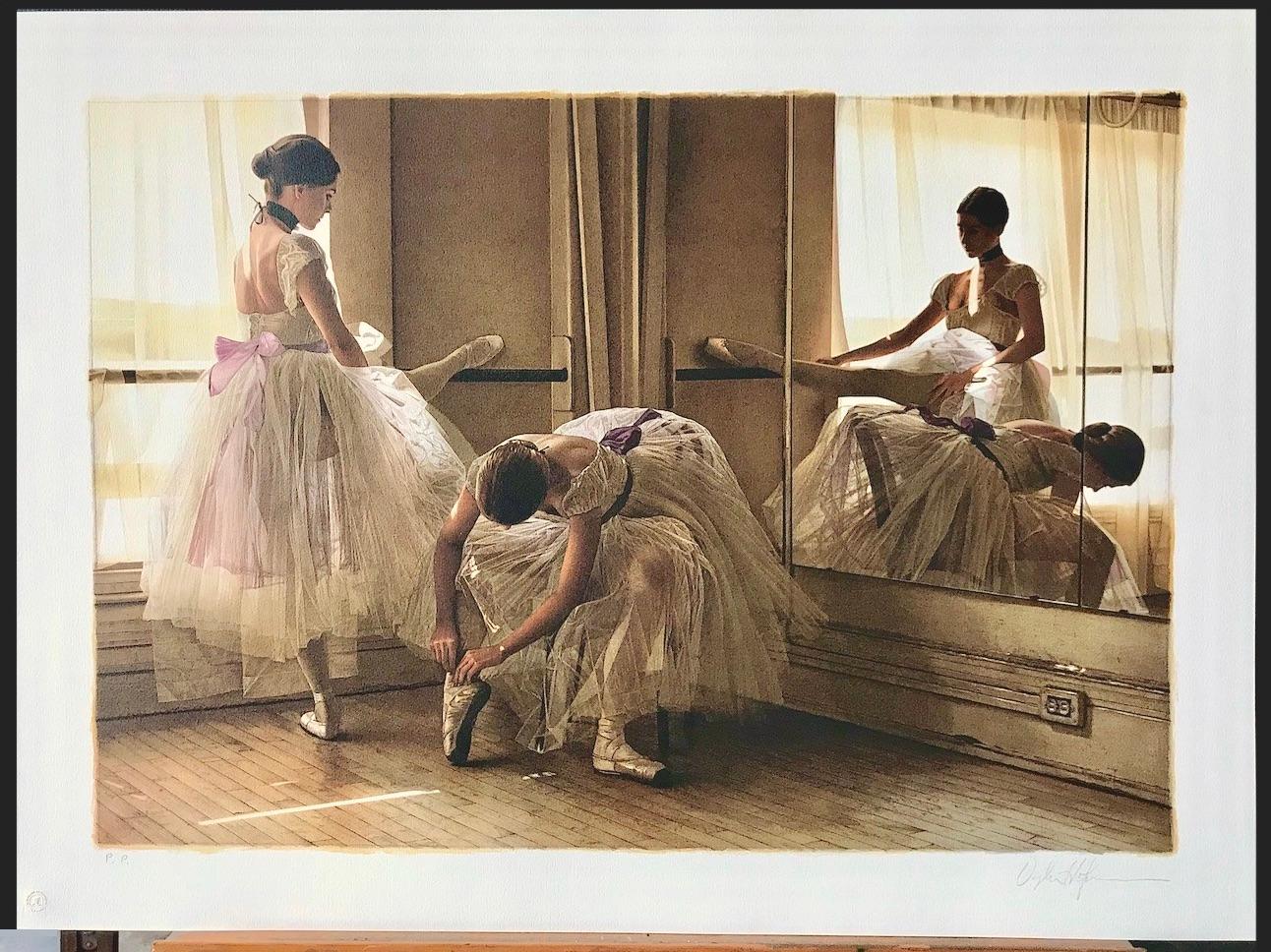 ENSAYO DE TARDE Litografía firmada, Bailarinas, Tul TuTu en venta 4