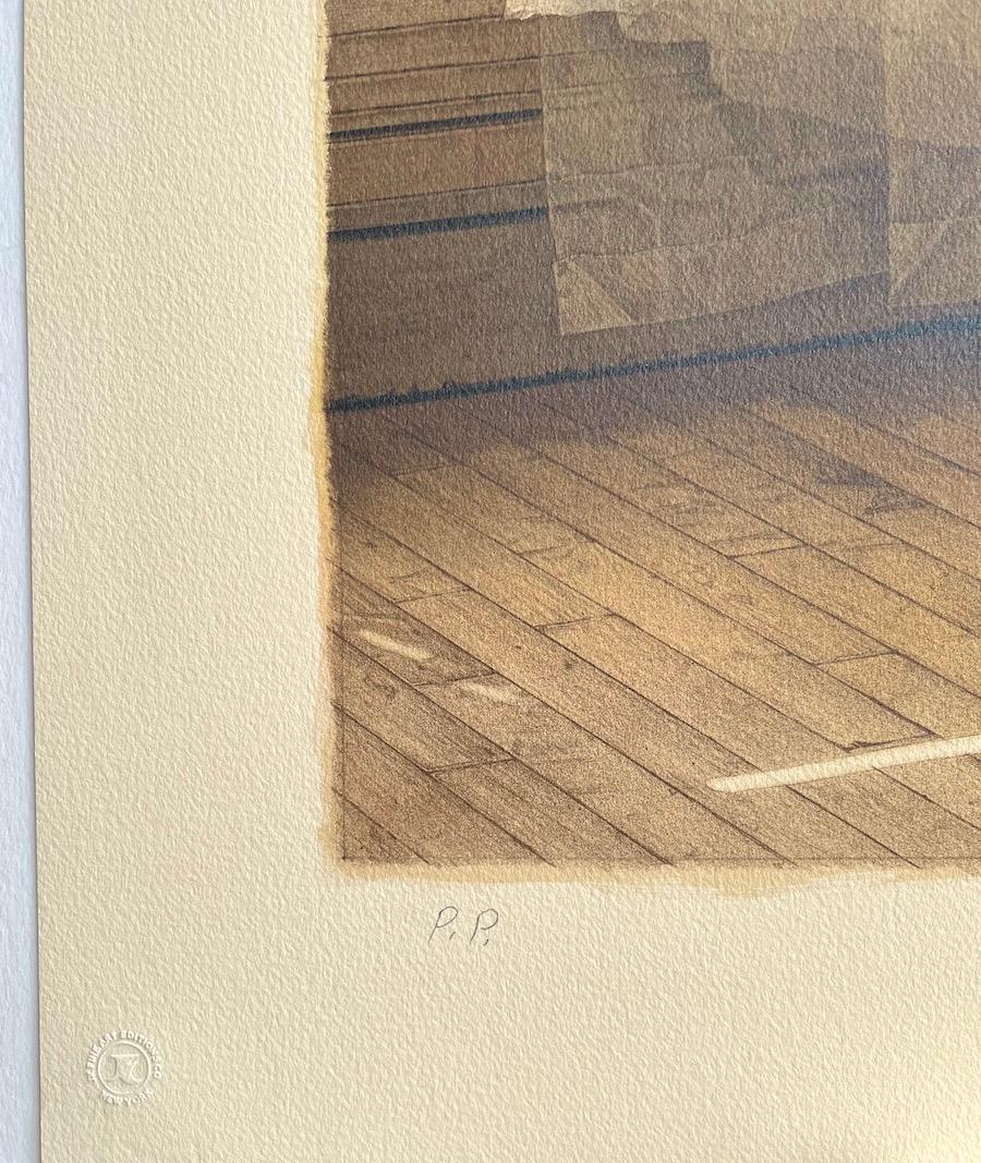 AFTERNOON REHEARSAL Signed Lithograph with Remarque, Classical Ballet, Ballerina - Print by Douglas Hofmann