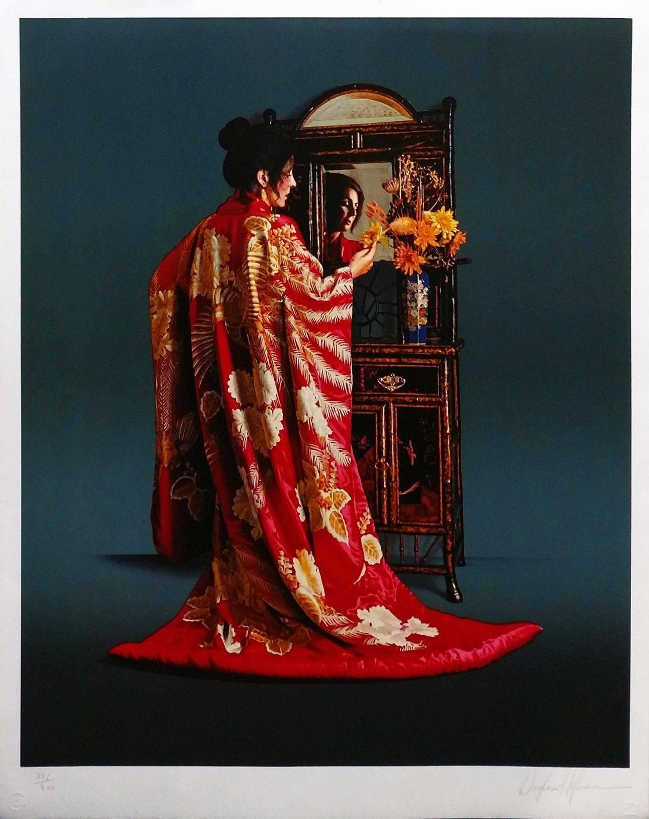 Portrait Print di Douglas Hofmann - KIMONO ROSSO