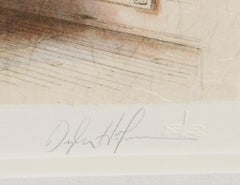 „Rehearsal Suite I“, signierte, handkolorierte Lithografie von Douglas Hofmann