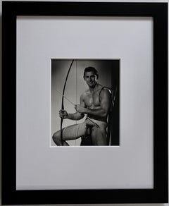 DOUGLAS JULEFF Fotografia vintage degli anni '40 del modello "Beefcake" MIKE DUBEL #3 incorniciata