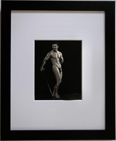 DOUGLAS JULEFF Fotografia vintage degli anni '40 del modello "Beefcake" MIKE DUBEL #5 incorniciata