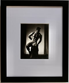 DOUGLAS JULEFF Fotografia d'epoca degli anni '40 del modello "Beefcake" MIKE DUBEL #6 Incorniciata
