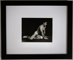 DOUGLAS JULEFF Fotografia vintage degli anni '40 del modello "Beefcake" MIKE DUBEL #7 Incorniciata
