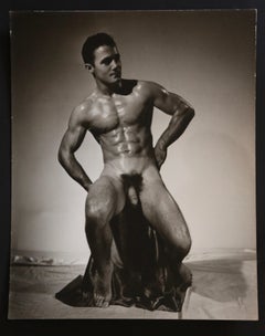 DOUGLAS JULEFF Vintage 1950s Photograph of "Beefcake" model JEAN O'STRAND