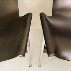 Douglas Kelly, Ross Littell and William Katavolos "T" Chairs, Set of 12