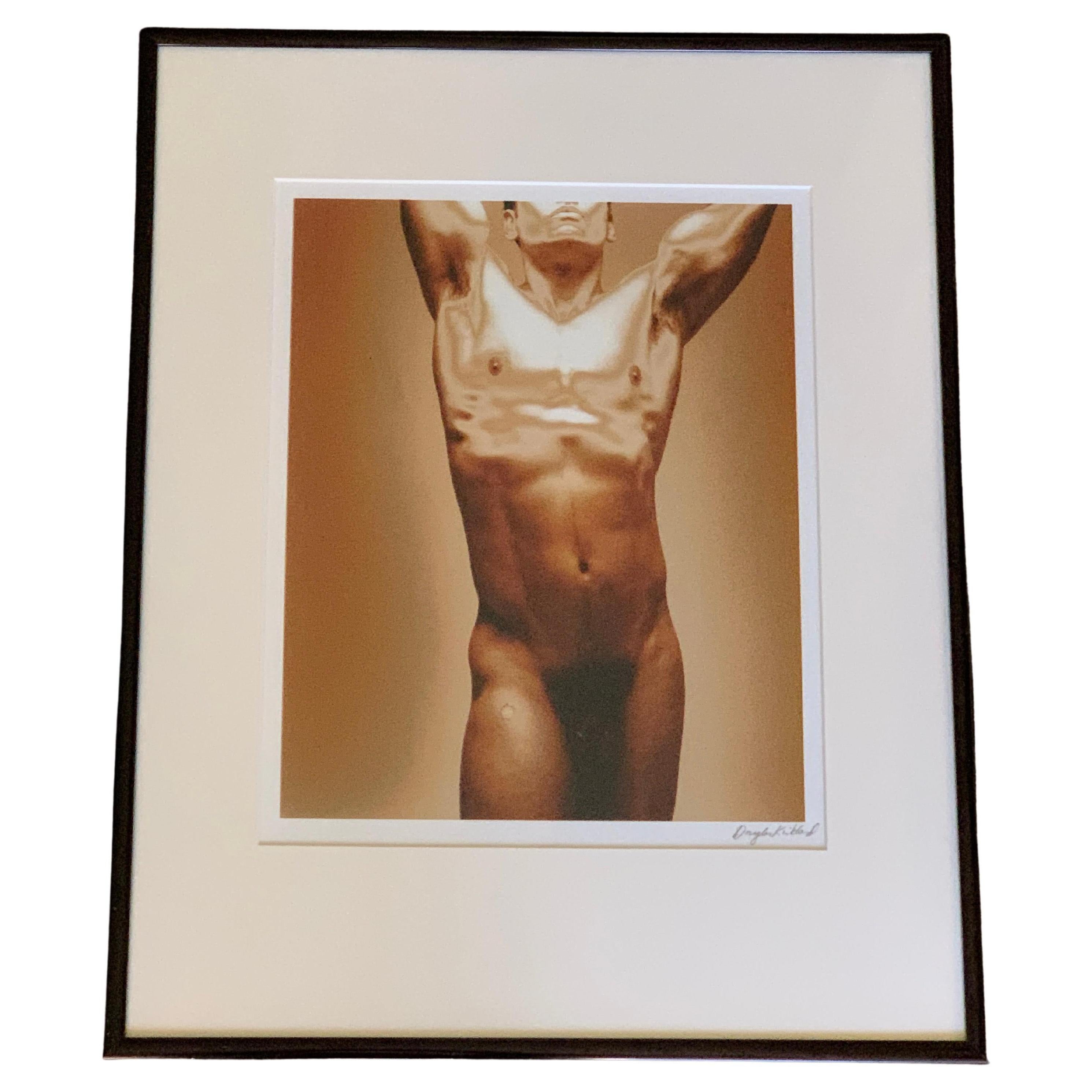 Douglas Kirkland "Golden Boy" Rare Male Nude Original Photograph For Sale