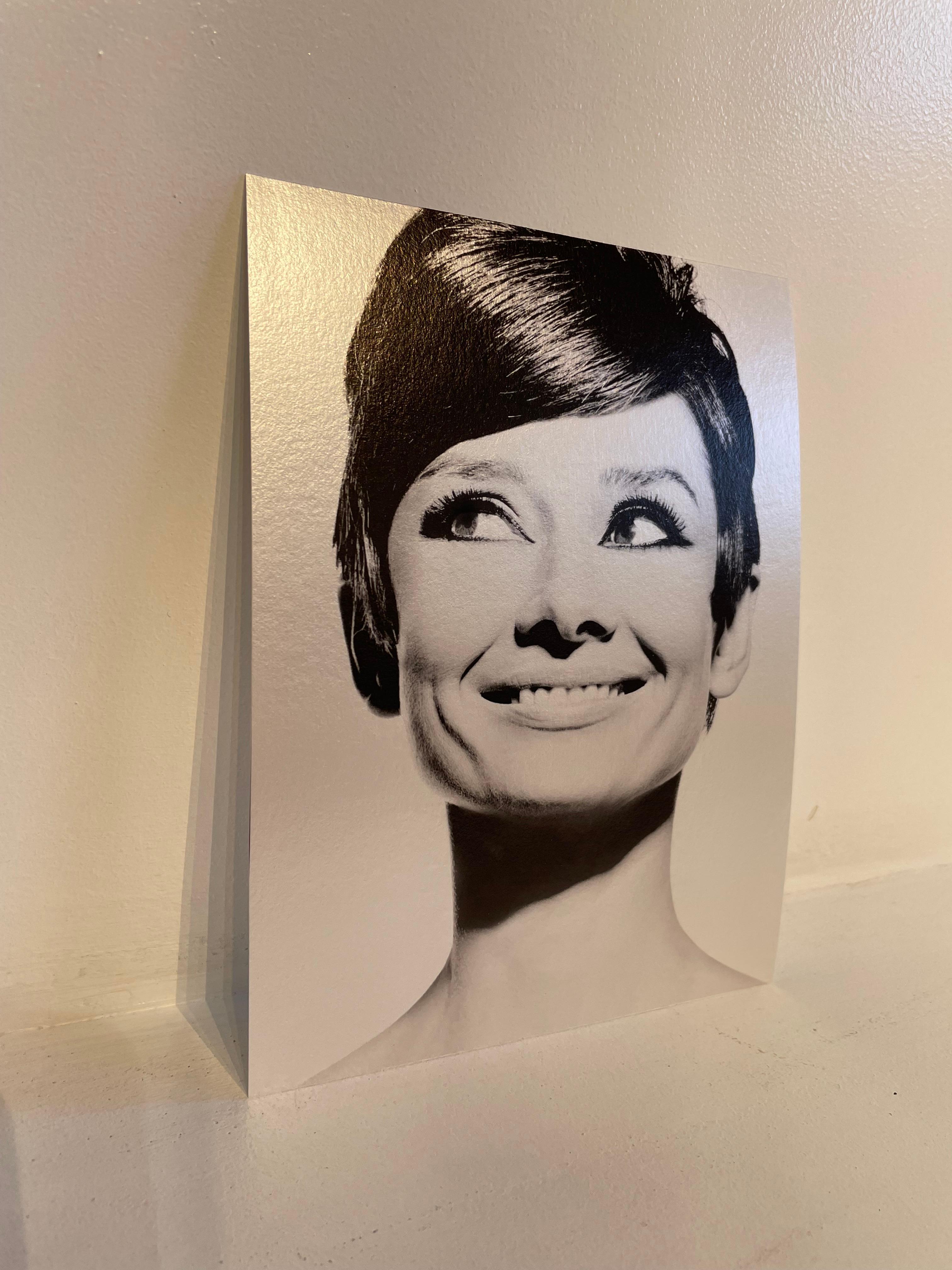 Audrey Hepburn, Paris, 1965 (Metallic) - Contemporary Photograph by Douglas Kirkland