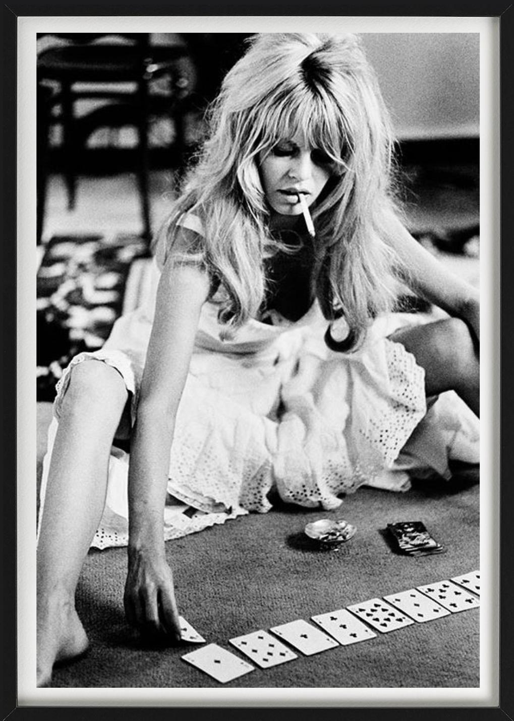 Brigitte Bardot playing cards, Fine Art Photography, 1965 For Sale 1
