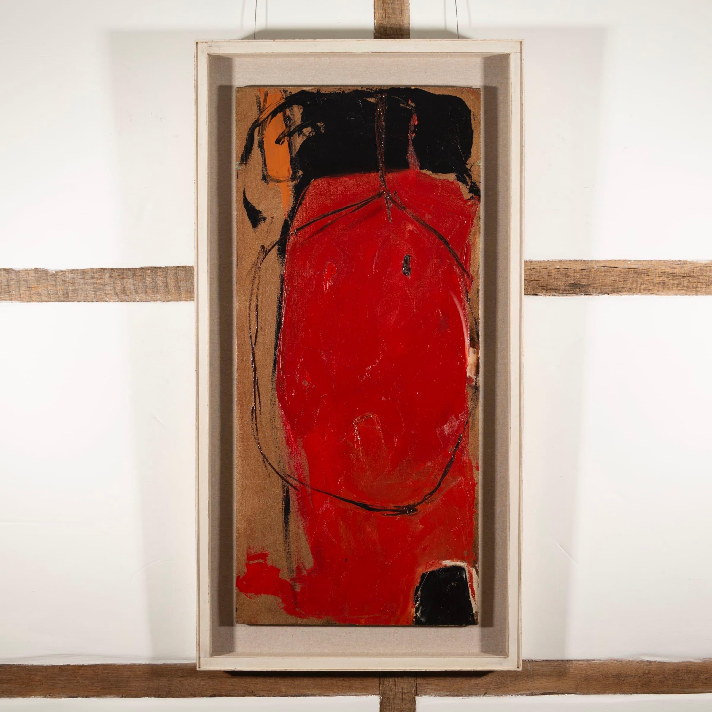 Rete rossa, olio su tela di Douglas Swan, 1959 in vendita 1