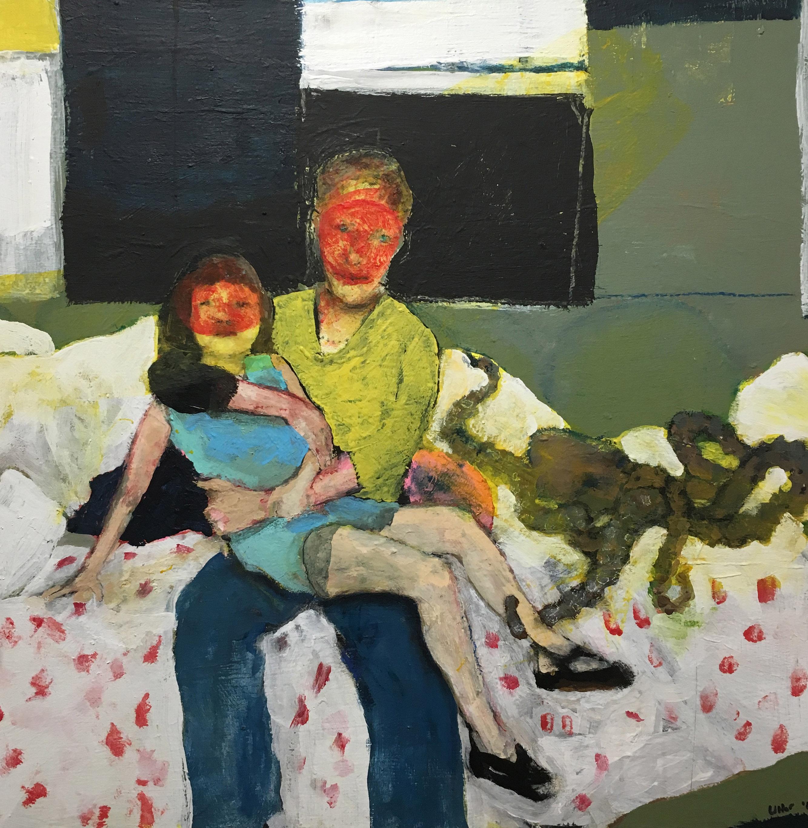 Douglas Max Utter Portrait Painting - Study for Extended Family #2