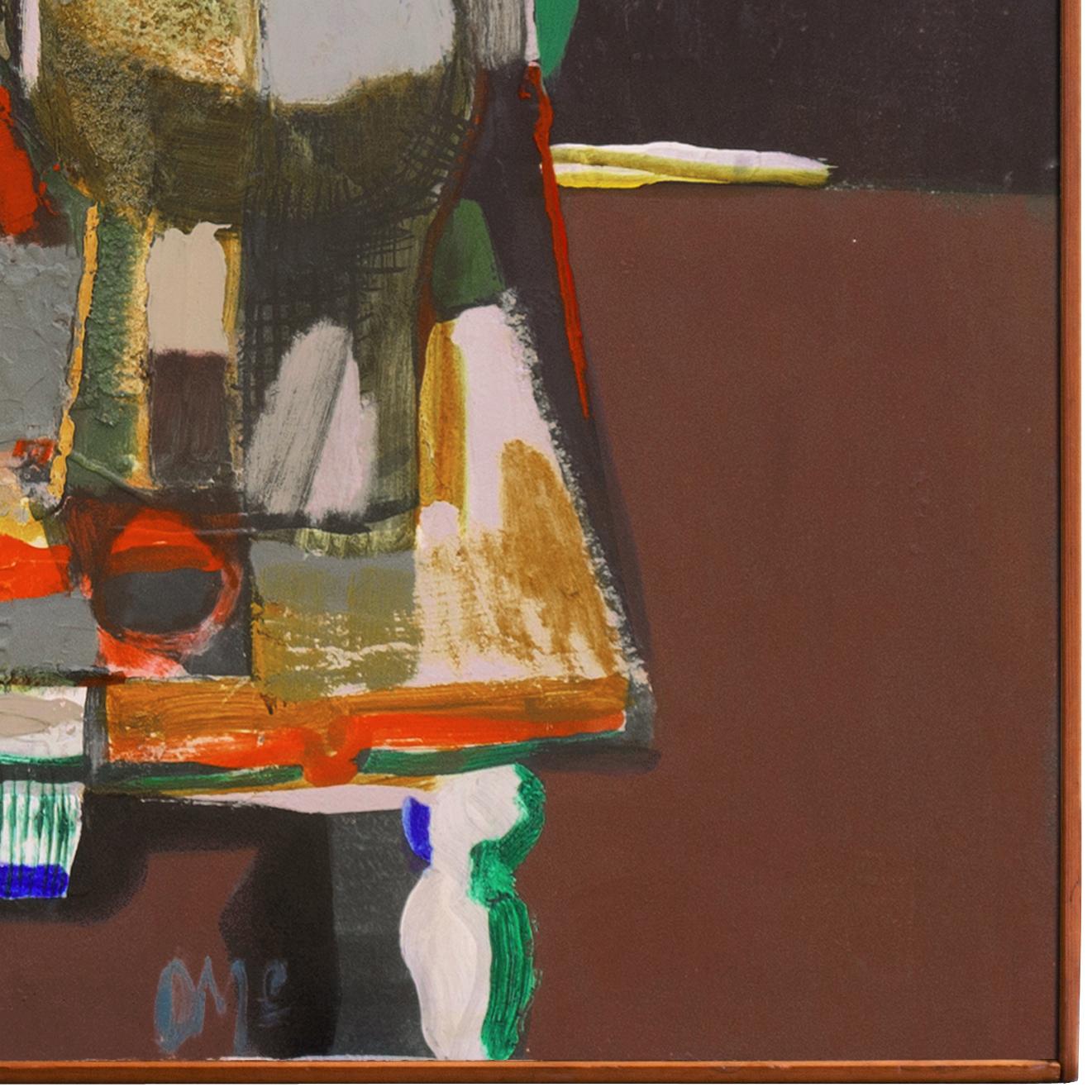 „Stillleben“, Bay Area Abstraction, Metropolitan Museum, SFMOMA, LACMA, Abstrakt (Schwarz), Abstract Painting, von Douglas Mcclellan