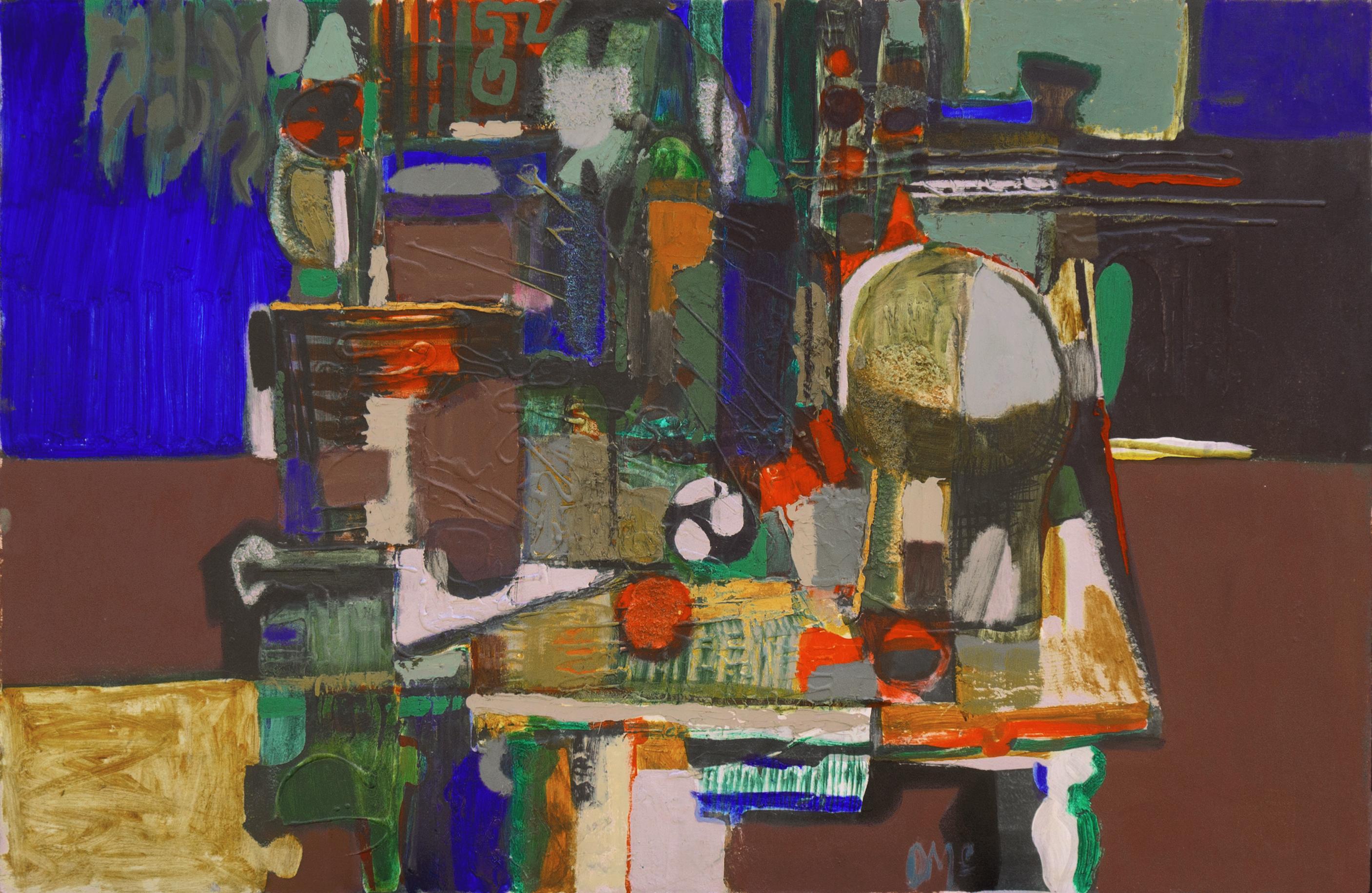 „Stillleben“, Bay Area Abstraction, Metropolitan Museum, SFMOMA, LACMA, Abstrakt – Mixed Media Art von Douglas Mcclellan