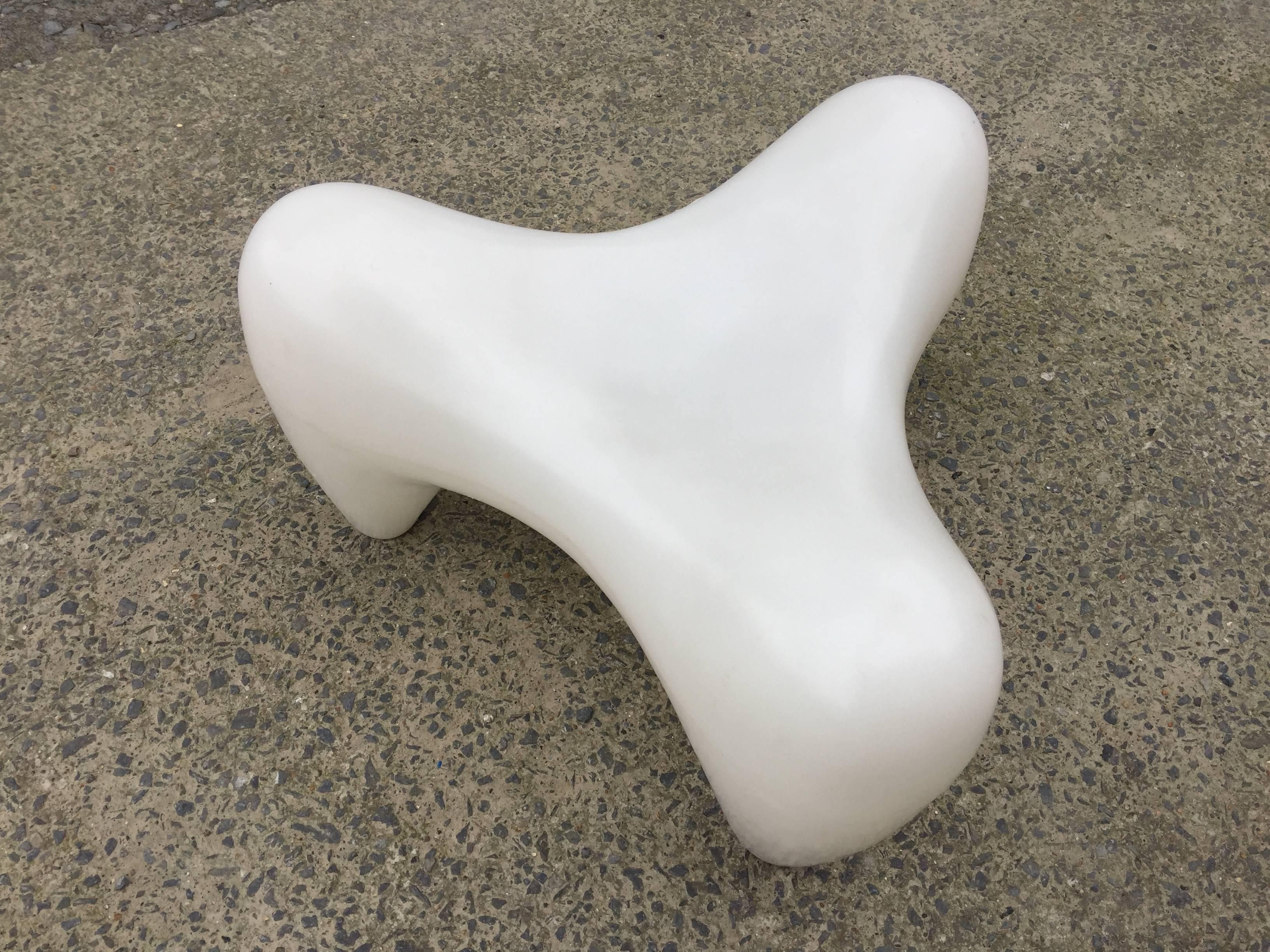 French Douglas Mont, Plastic Pop Stool, circa 1970-1980 For Sale