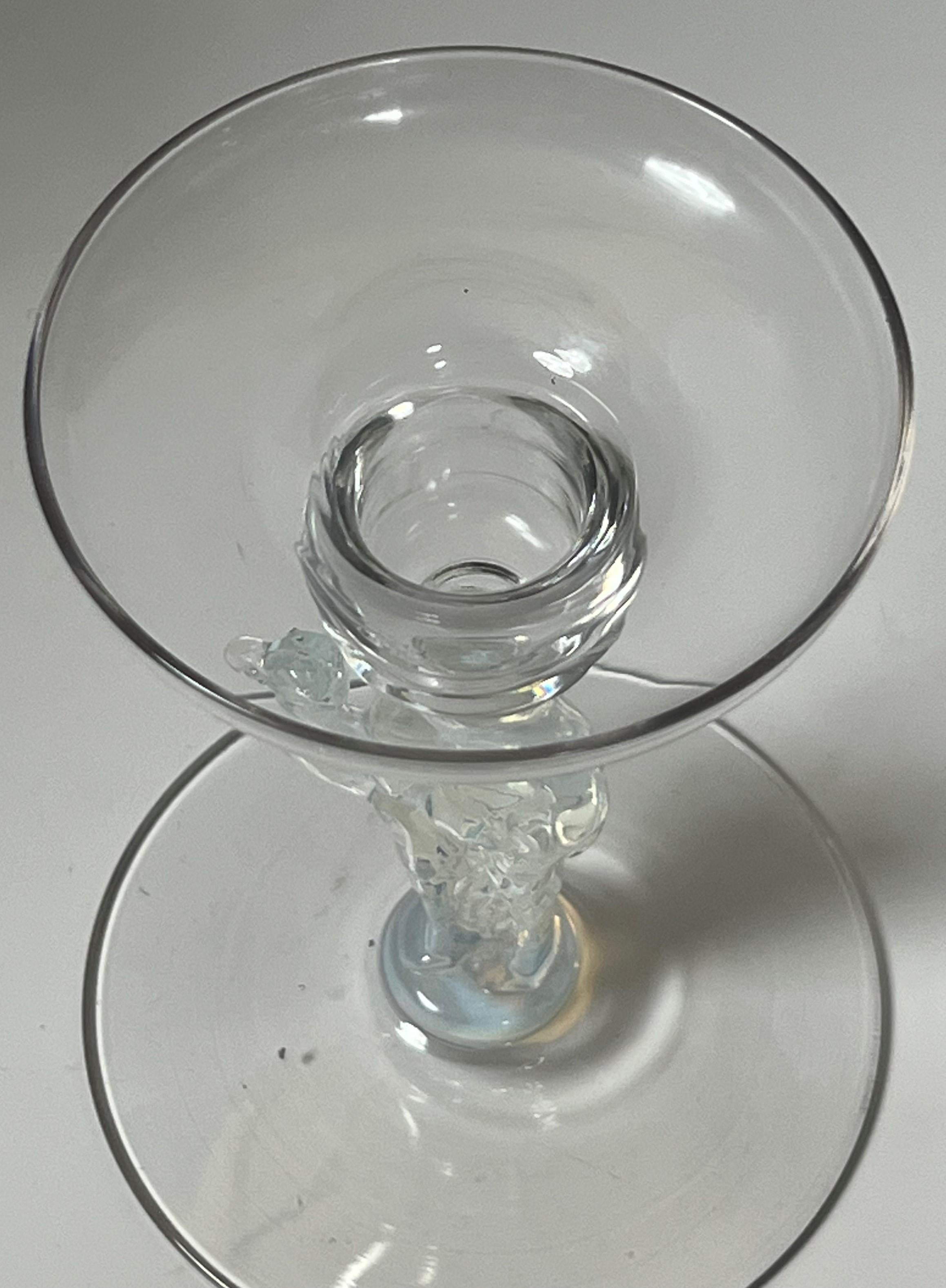 Metà XX secolo Douglas Nash Libbey Camel Portacandele in vetro artistico opalescente 1933 Ex Tiffany in vendita