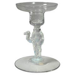 Douglas Nash Libbey Camel Candle Holder Opalescent Art Glass 1933 Ex Tiffany
