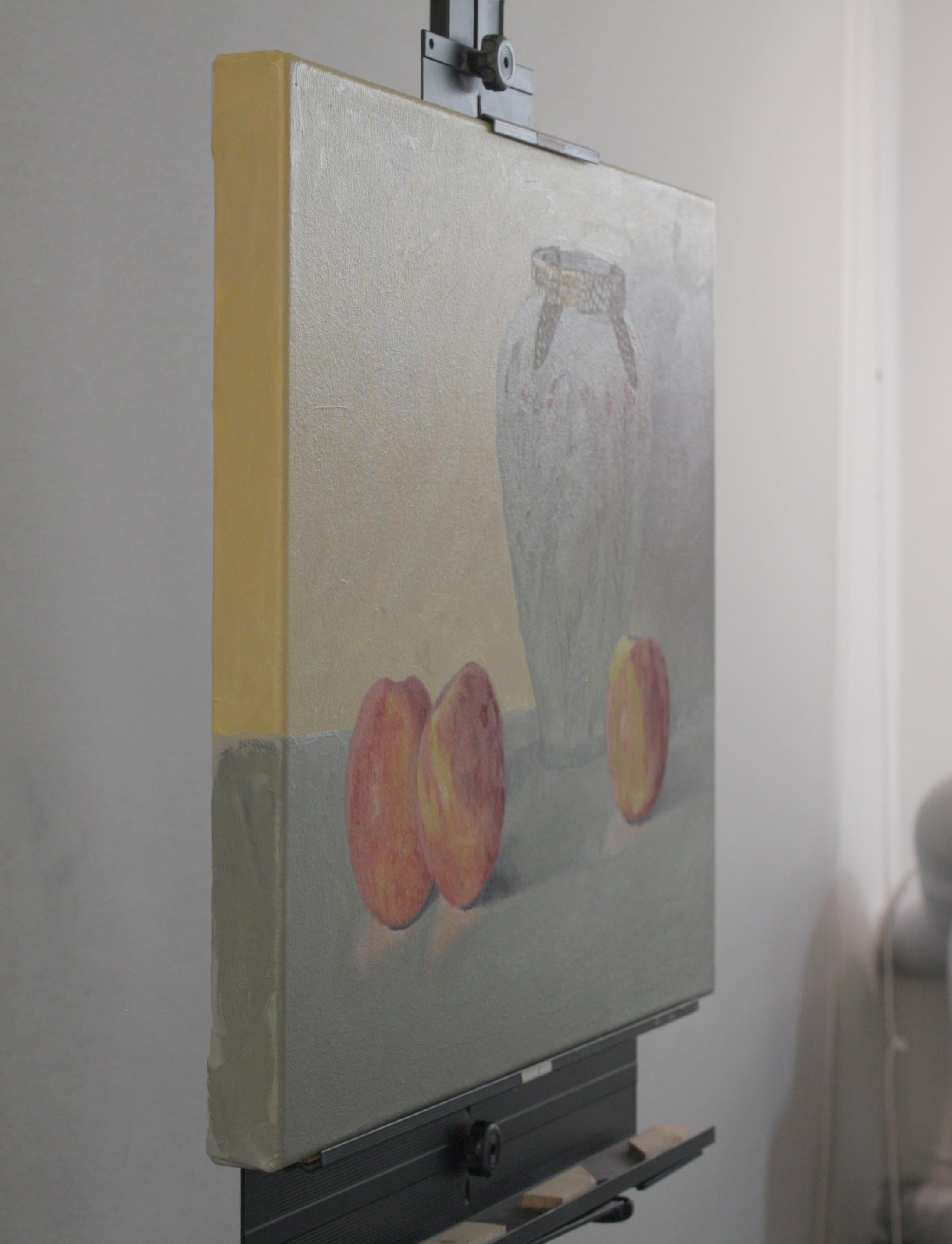 Äpfel und Vase (Realismus), Painting, von Douglas Newton