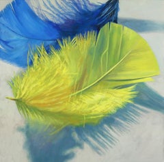 Blue and Yellow : oil painting on canvas