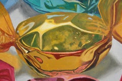 One to Three, colorful super real candy oil painting