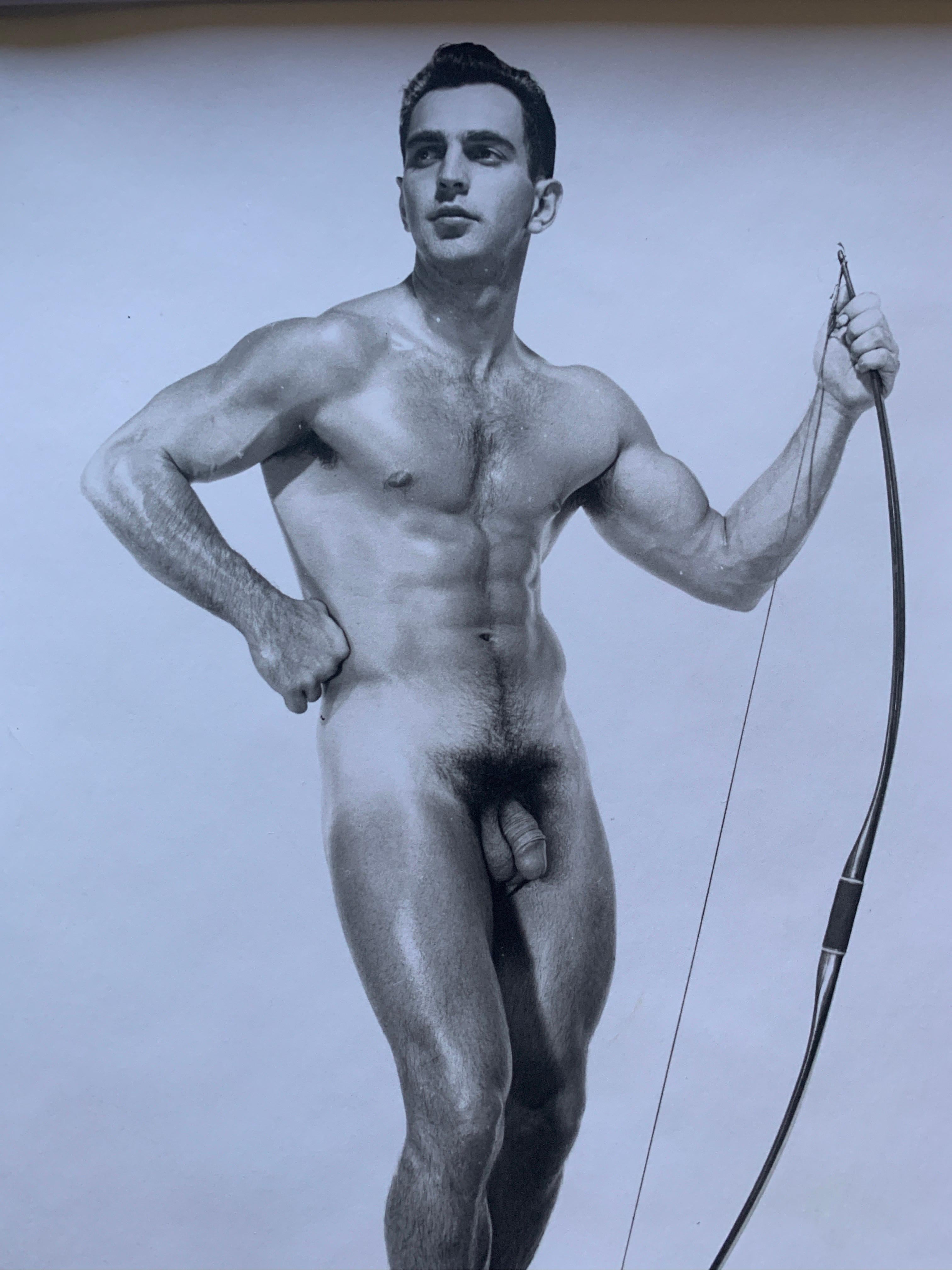 Fait main I Douglas of Detroit Rare B & W Original 1950s Male Model Nude Photograph en vente