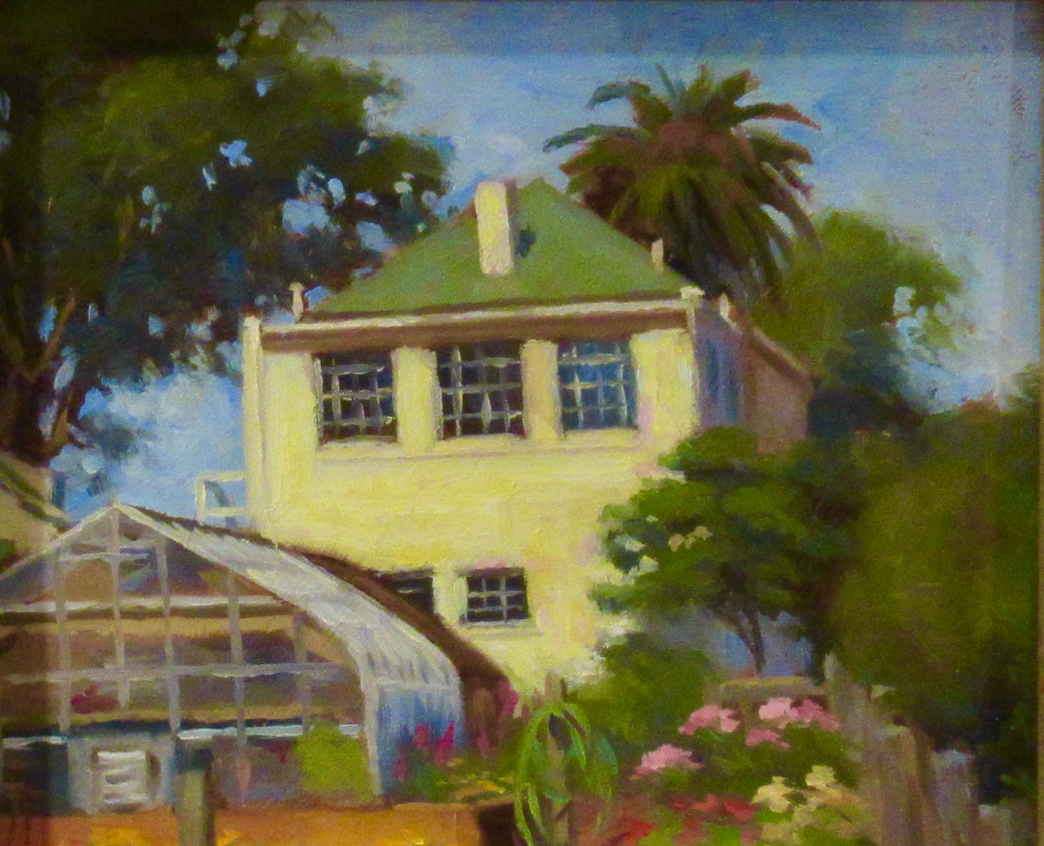 Casa Verde - Painting realista estadounidense de Douglas Paul Morgan