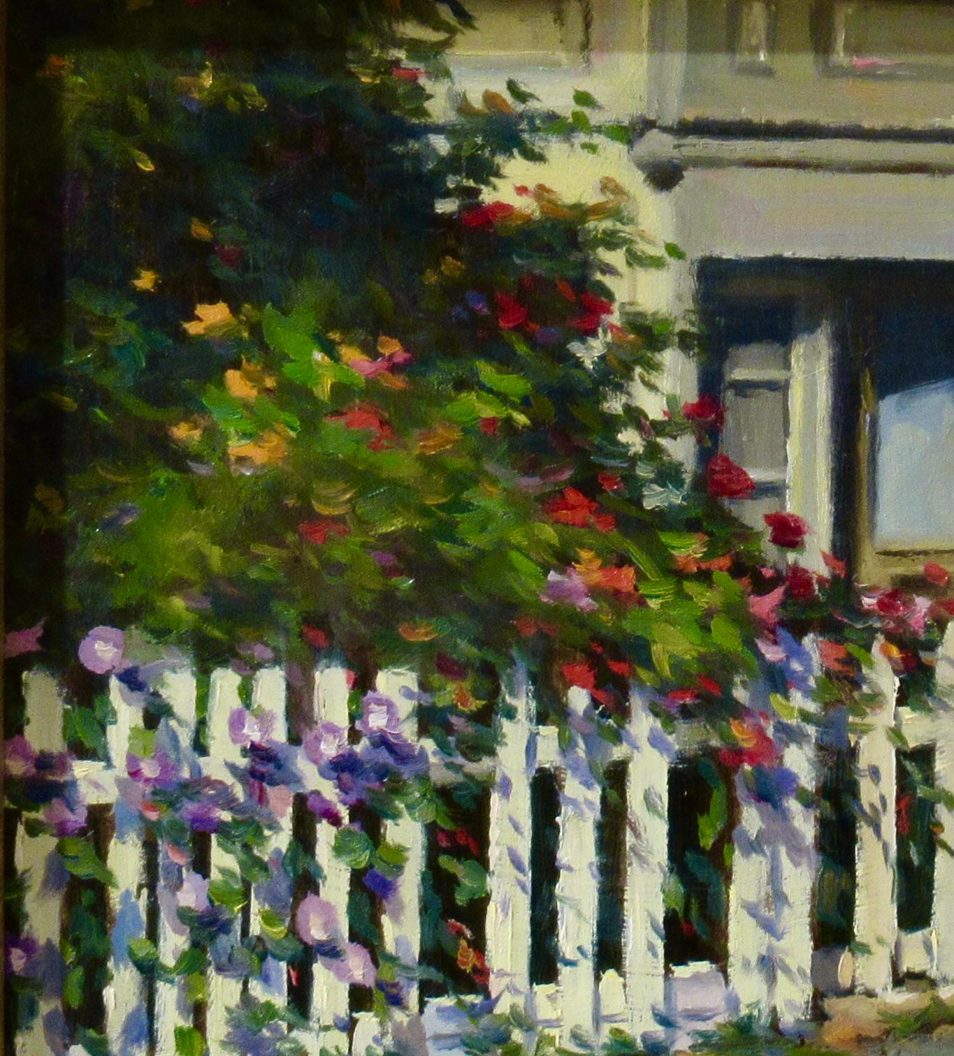 Lattenzäune (Amerikanischer Realismus), Painting, von Douglas Paul Morgan