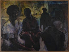 Douglas Pittuck (1911-1993) - Huile encadrée du 20e siècle, Tragedy