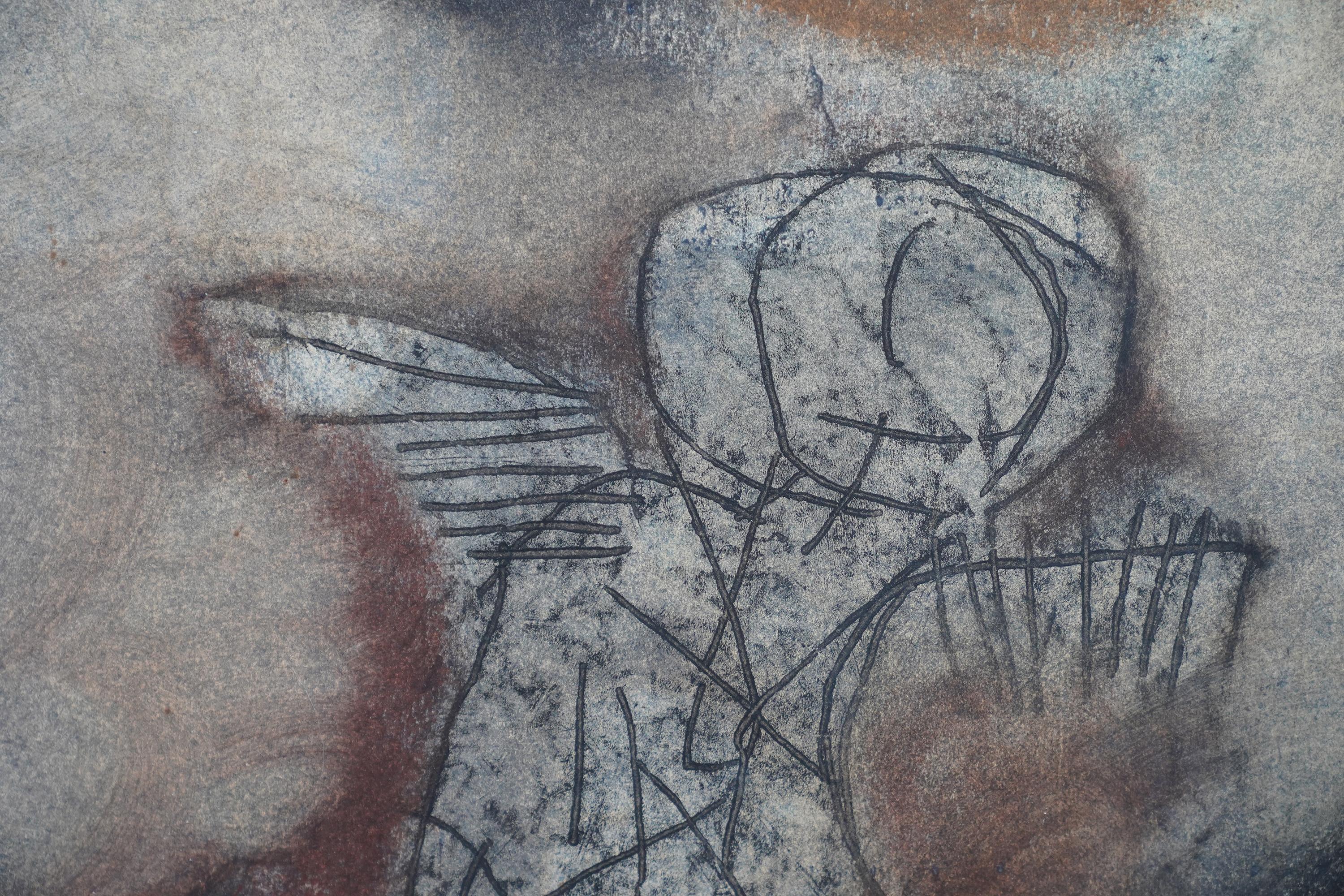 Abstract 1964 - South African sixties abstract art oil painting For Sale 1