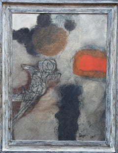 Peinture à l'huile abstraite sud-africaine de 1964