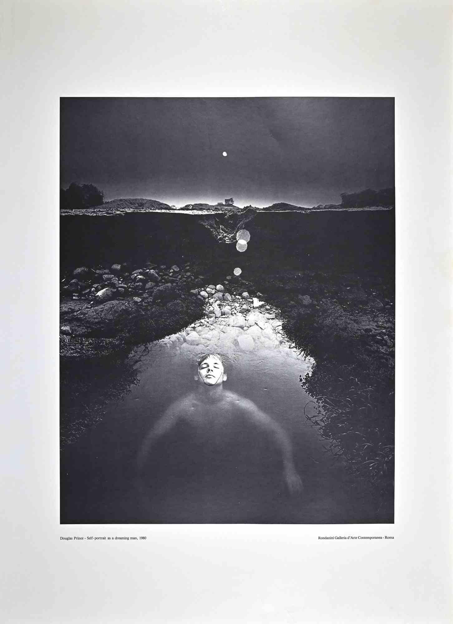 Self Portrait as a Dreaming Man (autoportrait d'un homme rêveur) - Impression offset d'après Douglas Prince - 1980