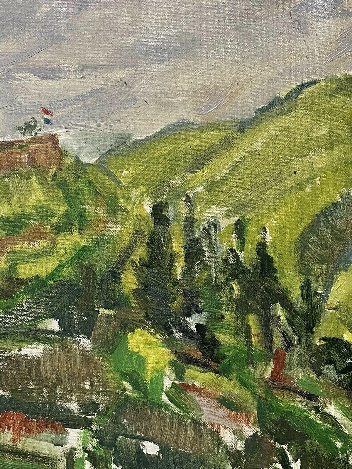 Impressionistisches Ölgemälde - Schönes Schloss auf dem Hügel (Impressionismus), Painting, von Douglas Stuart Allen