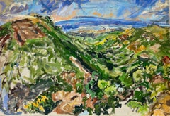 Peinture à l'huile impressionniste - Paysage de montagne coloré