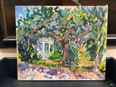 Impressionist Oil Painting - The House In Beautiful Landscape