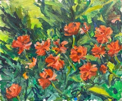 Large French Impressionist Oil - Vibrant Still Life of Poppies