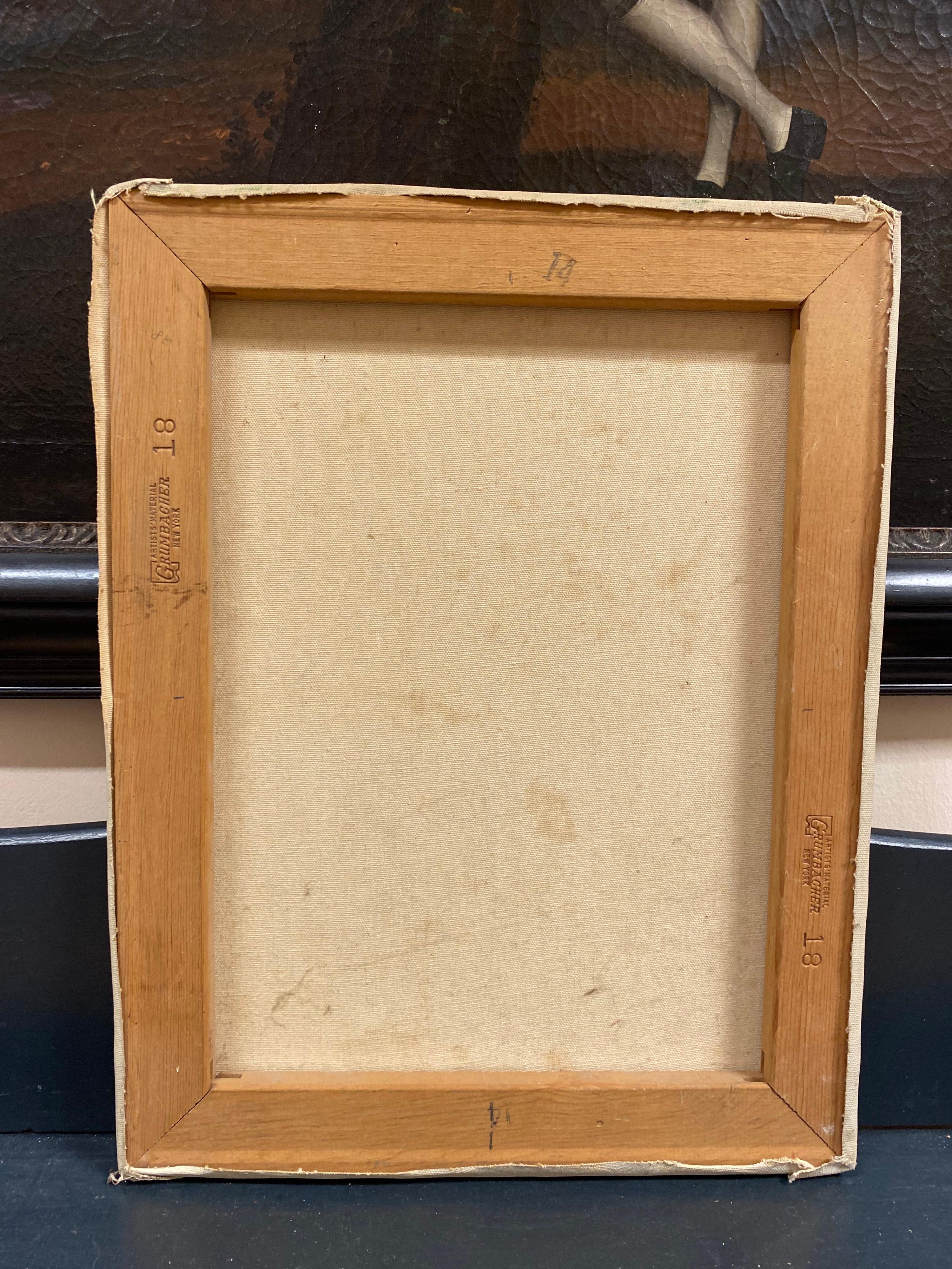 Artist/ School/ Date:
Douglas Stuart Allen (American/ French 1923-2021)
American born artist from Chicago, retiring to France during his latter years to become a full time painter.

Title: Irises & Daffodils 

Medium & Size: 
oil painting  
canvas: