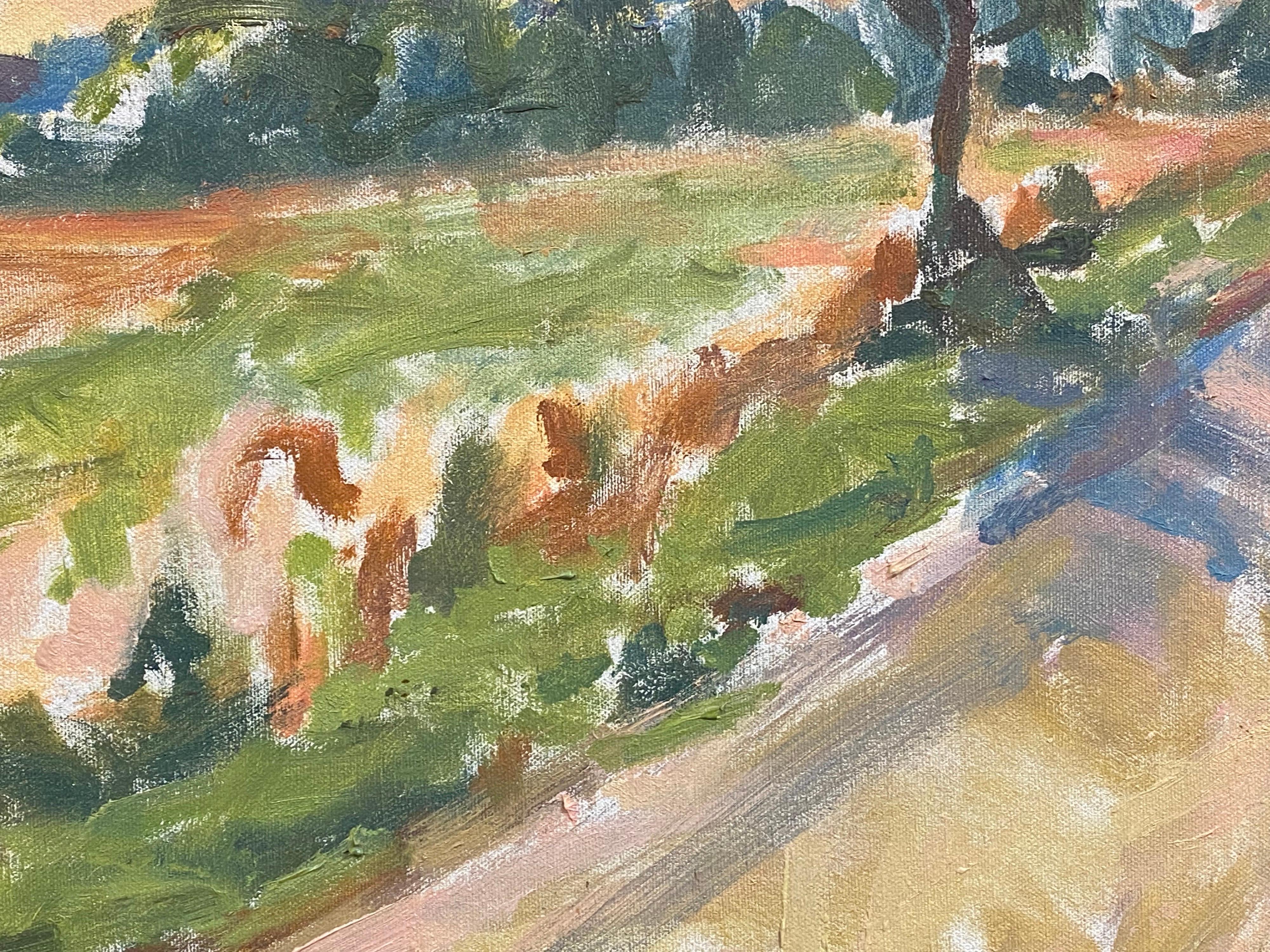 Artista/ Escuela/ Fecha:
Douglas Stuart Allen (estadounidense/francés 1923-2021)
Artista estadounidense nacido en Chicago, que se retiró a Francia durante sus últimos años para dedicarse a la pintura a tiempo completo.

Título Paisaje de