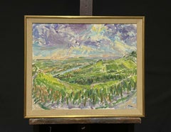 Large French Impressionist Signed Oil Painting - Through The French Valley