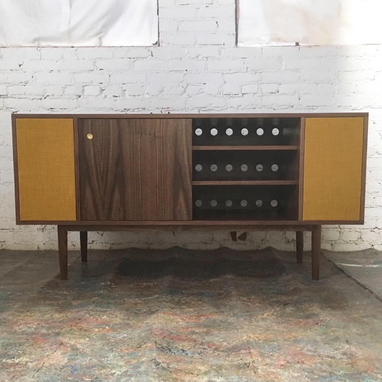 mid century modern stereo cabinet