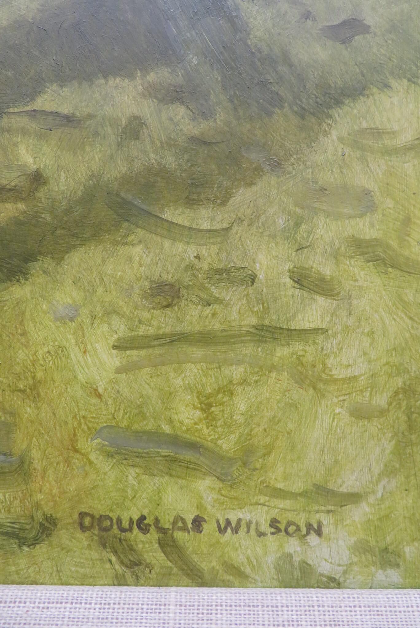 Original Bauernhof-Ölgemälde des bedeutenden englischen Malers Douglas Wilson im Angebot 2